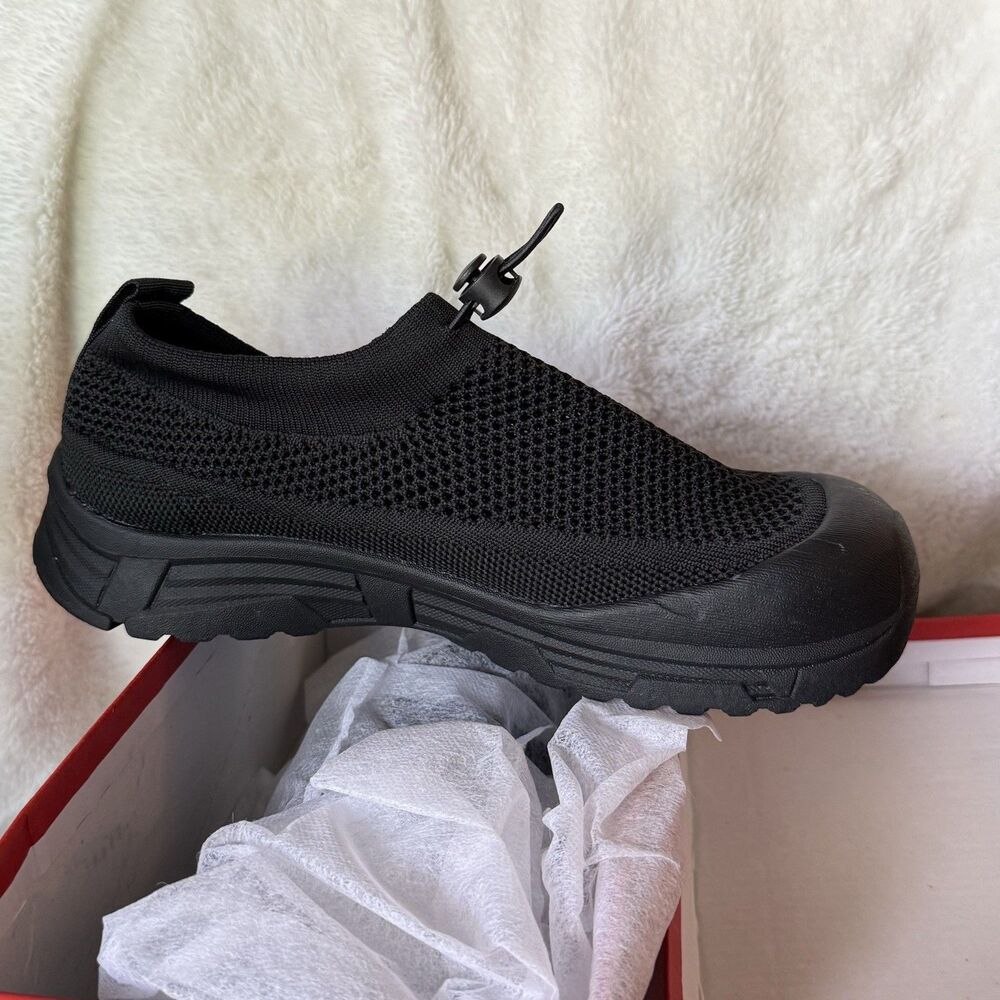 Tigeridea Women’s Walking Shoes Workout Slip On Mesh Sneakers Black Size 8 - Picture 13 of 15